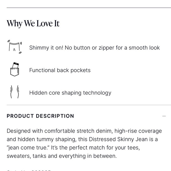 Spanx Distressed Ankle Skinny Jeans Medium Wash Medium - Picture 5 of 12